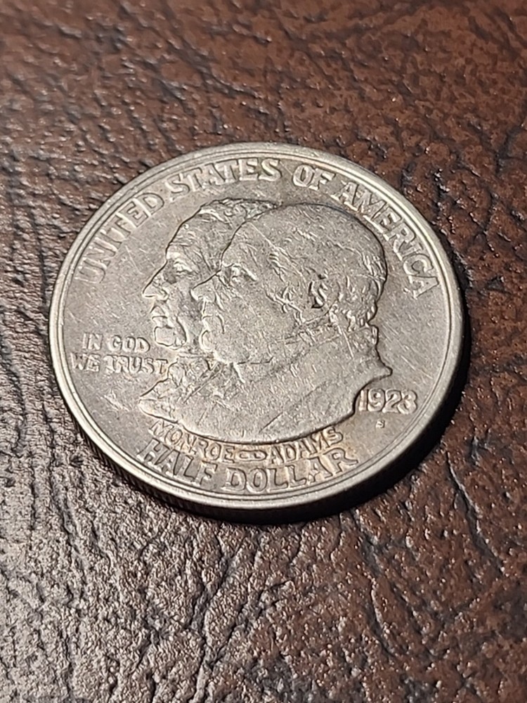 1923 S Monroe Doctrine Commemorative Half Dollar 90% Silver