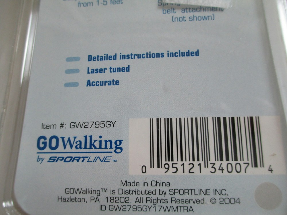 Sportline Pedometer GoWalking step and distance