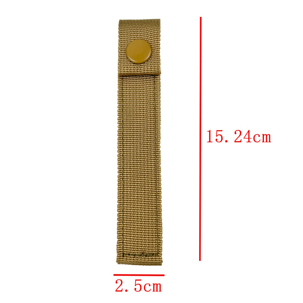 8PCS 6" MOD MOLLE PALS Modular Web Gear Replacement Tie Straps Brown US