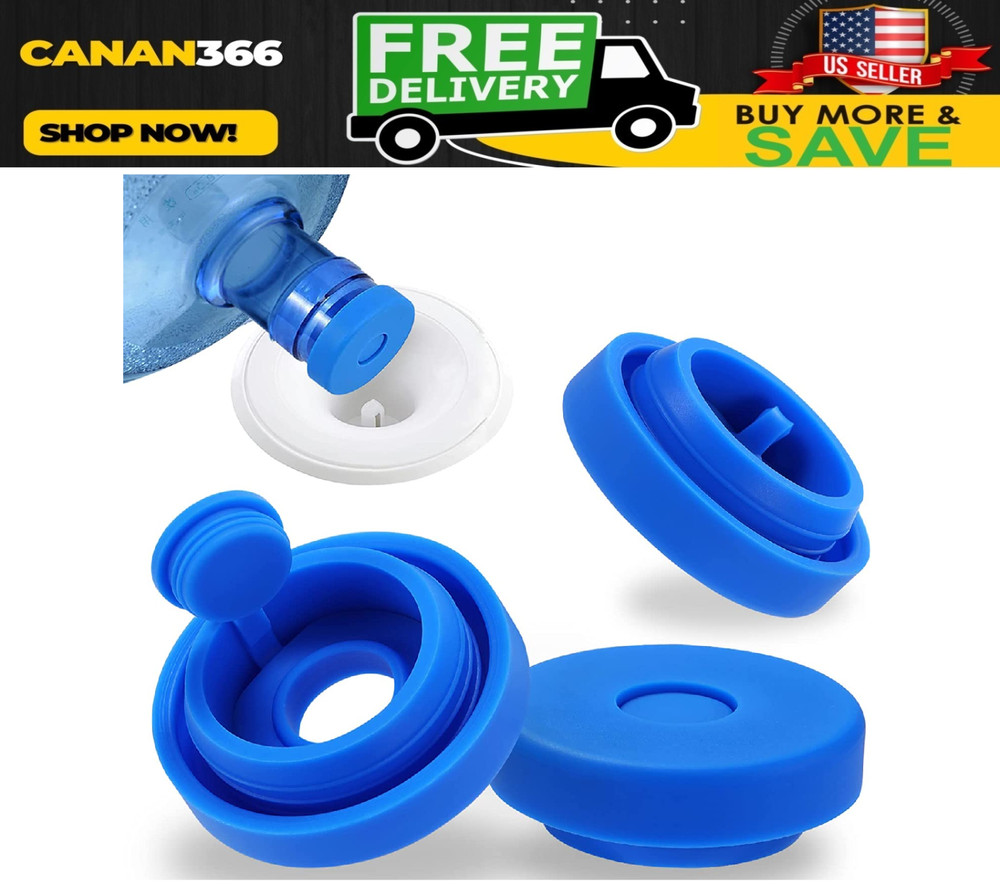 3 Pcs Reusable 5 Gallon Water Jug Caps Leak Proof Bottle Lids (55Mm) Bottles New