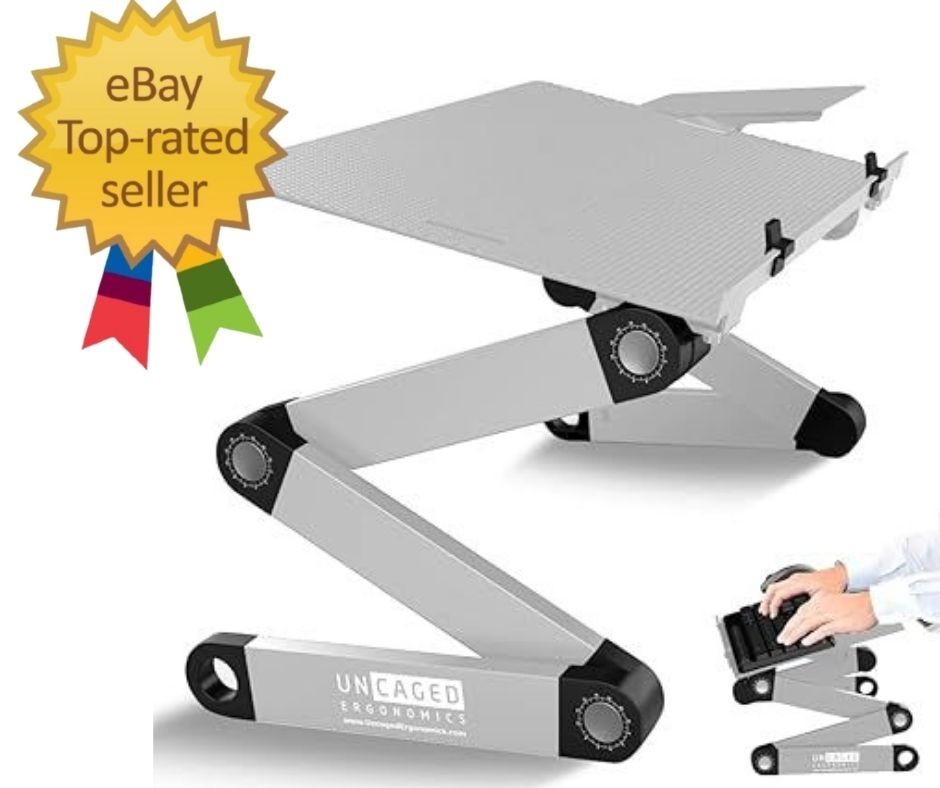 Adjustable Keyboard Tray, Silver, Ergonomic, Wrist Rest