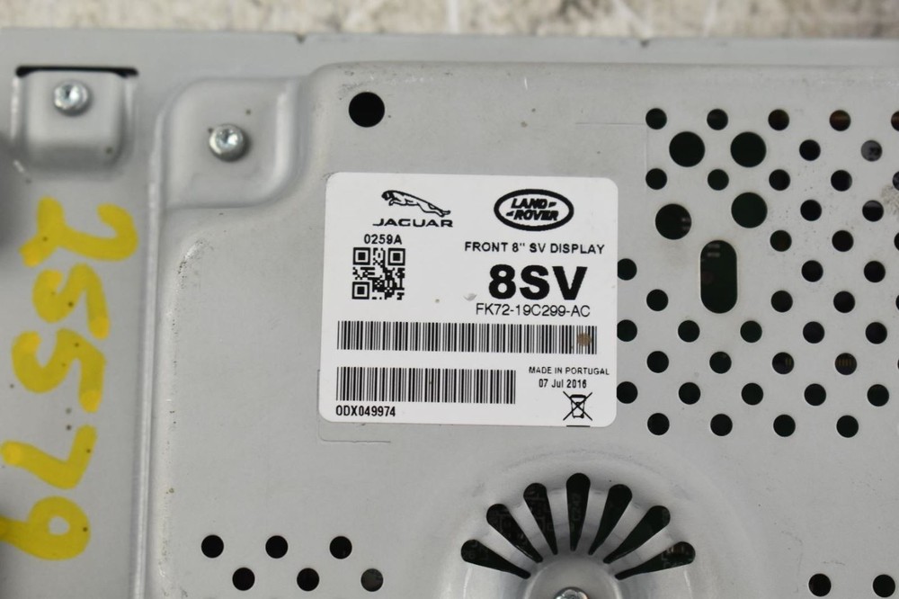2017 Jaguar XE Center Dash Screen OEM Used 8 Display No Code Reprogram Required