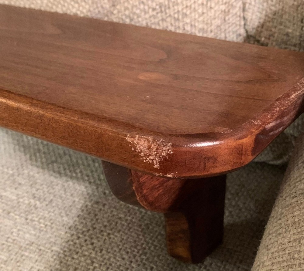 Vintage Solid Wood Wall Shelf (21" long)