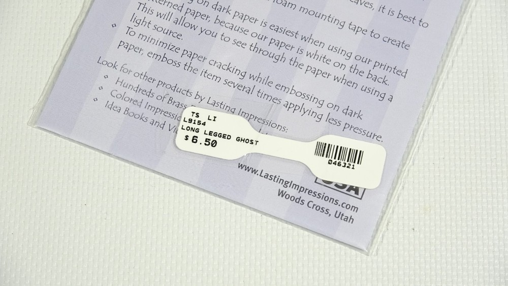 Lasting Impressions Embossing Template Long Legged Ghost L9154 - 2003