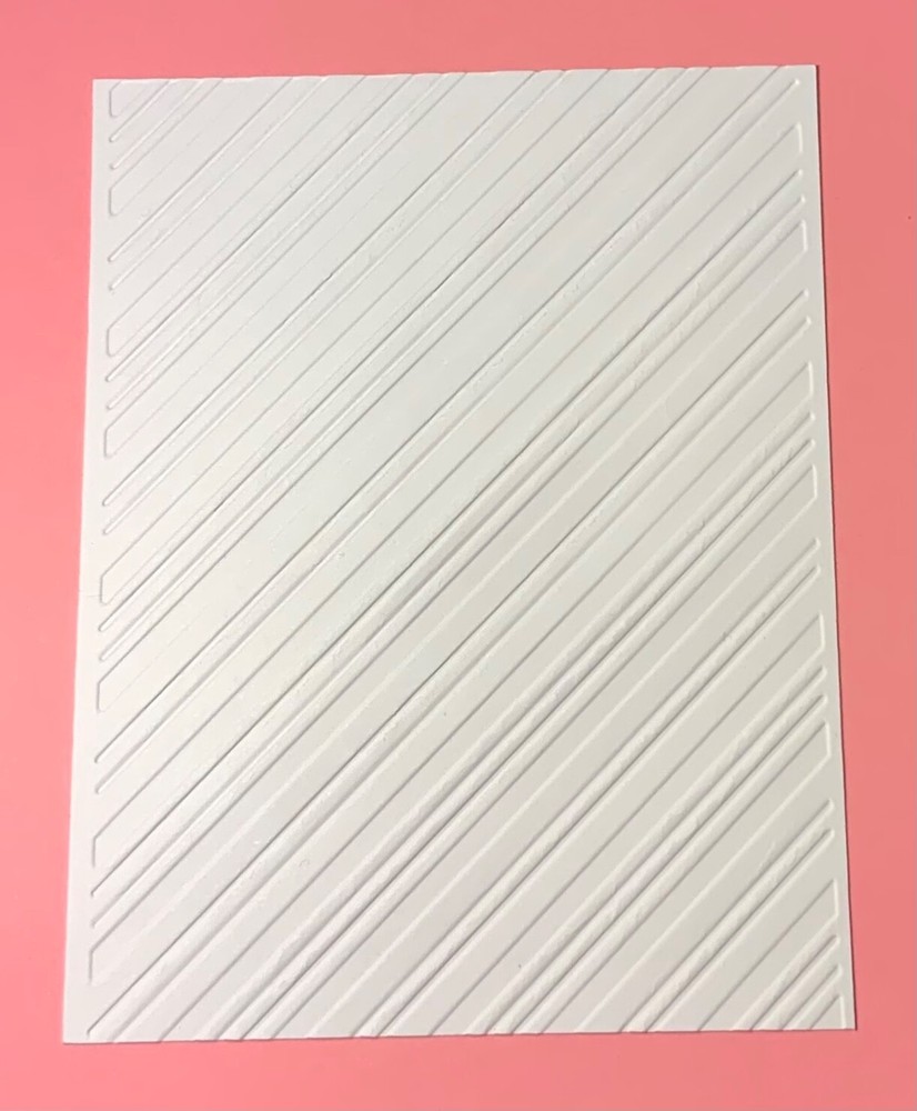 Embossing Card Fronts 4 Sheets “Stripe Background” Cardstock Card Making