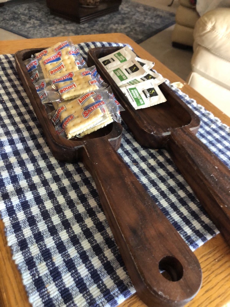 Handmade my shop Solid Black Walnut Cheese Cracker Tray NEW