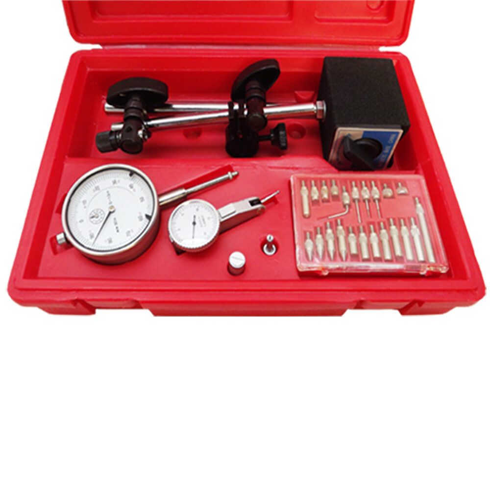 1 inch Dial Indicator With Magnetic Base 22 Point Set Precision Inspection Tool