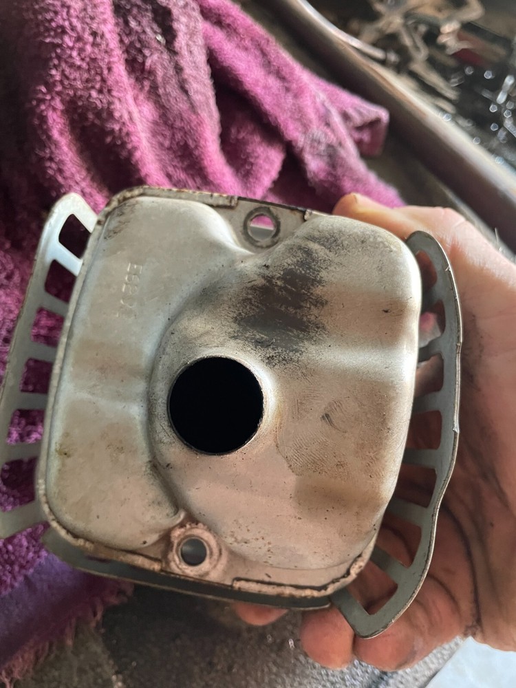 BRIGGS & STRATTON 5.50 SILVER MUFFLER & CAGE