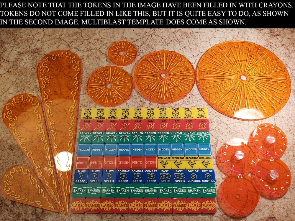 Warhammer 40k 2nd Edition templates and tokens