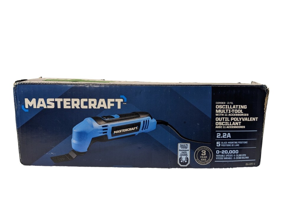 Open Box - Mastercraft 2.2A Oscillating Multi-Crafter Tool