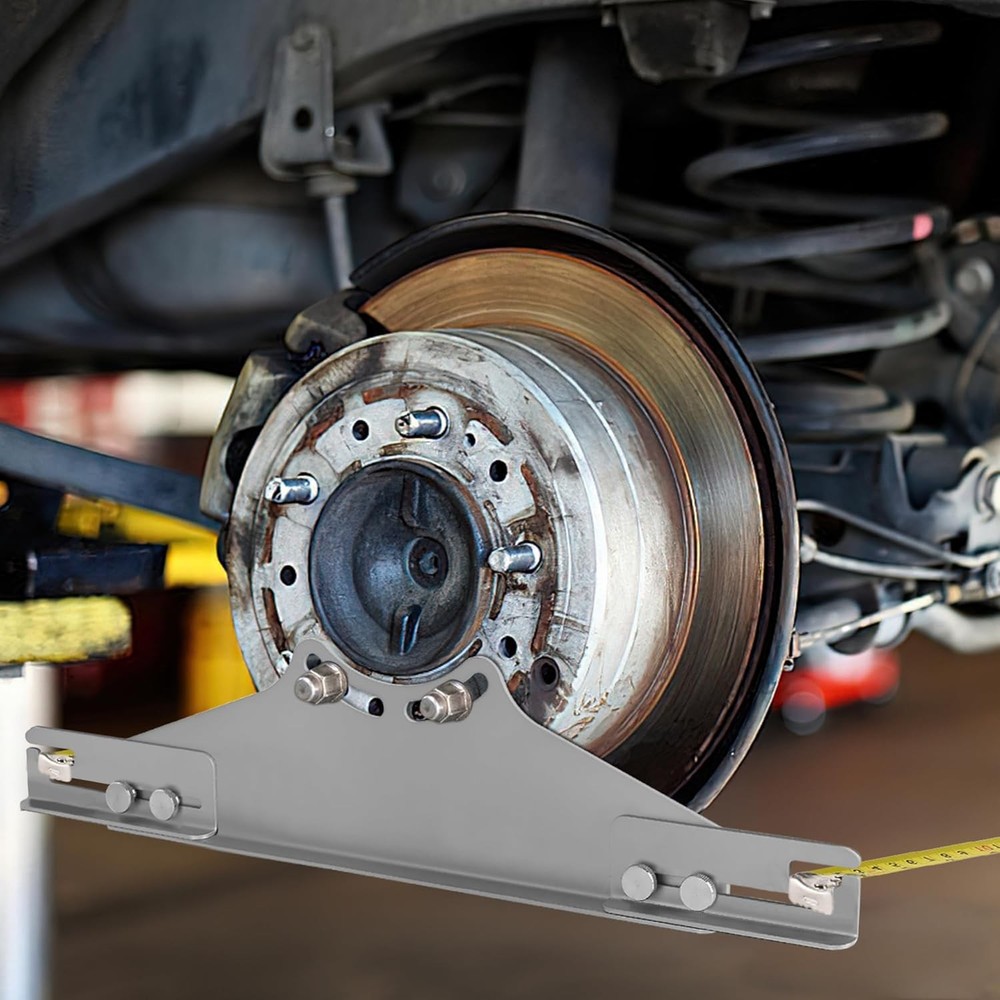 Wheel Alignment Tool 2 PCS Heavy Duty Toe & Camber Alignment Plates - Silver