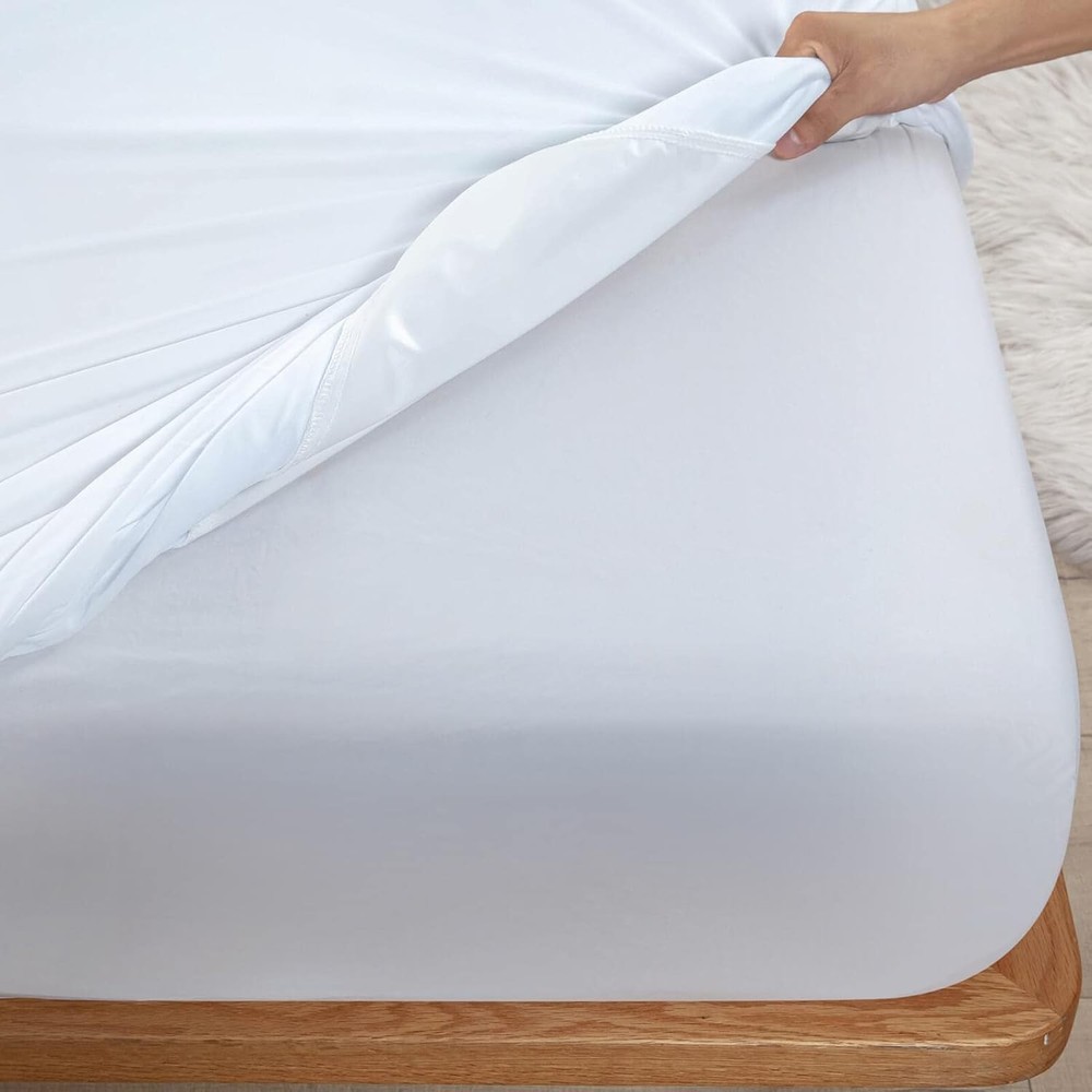 Waterproof Split King Mattress Protector for Adjustable Bed 2PCs Mattress Cov...
