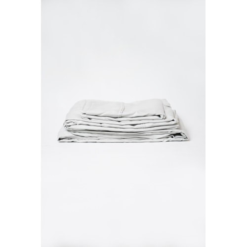 PA 4-Piece Pewter Microplush and Bamboo Flex Head Queen Hypoallergenic Sheet Set