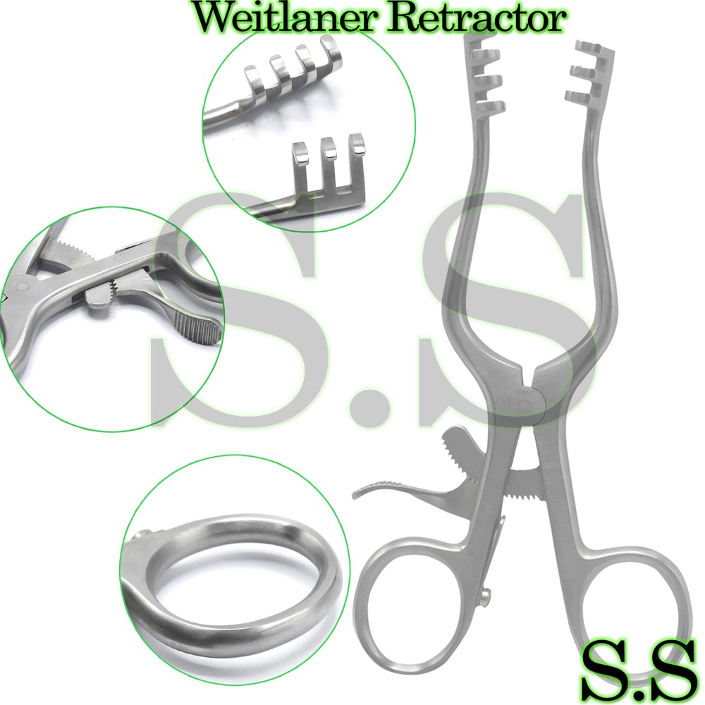 2 WEITLANER RETRACTOR 6.5" 5.5" BL SURGICAL INSTRUMENTS