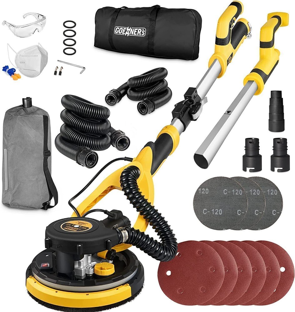 900W Drywall Sander  Commercial Electric Adjustable Variable Speed Sanding Pad