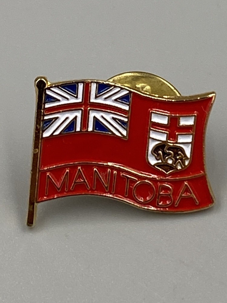 MANITOBA PROVINCE CANADA FLAG Lapel Hat Pin
