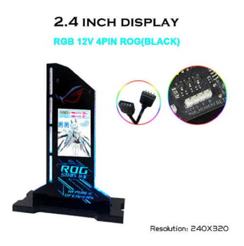 AORUS ROG LCD GPU Support 5V 12V White Black(Ships same day from PA USA)