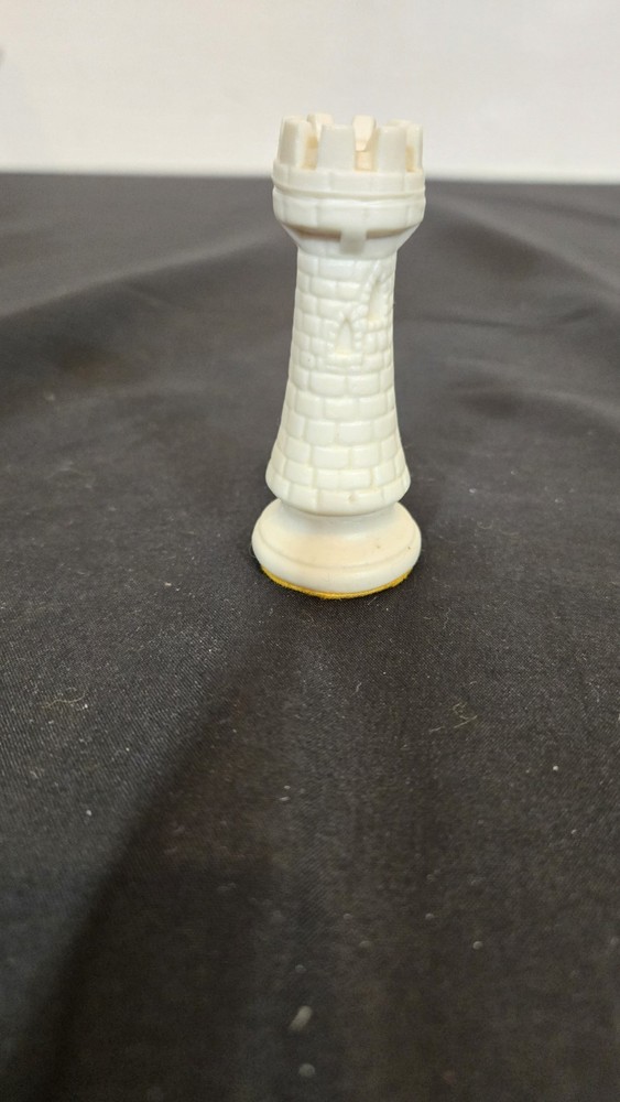 3" MCM Duncan White Rook Chess Replacement Piece
