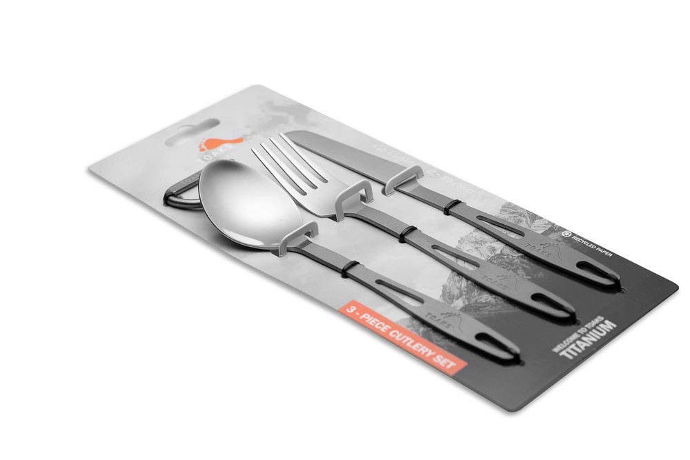 TOAKS Titanium 3-Piece Cutlery Set