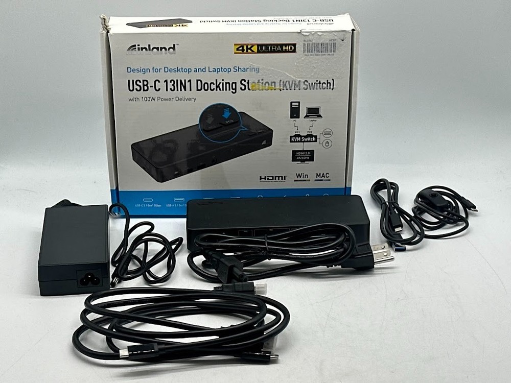 Inland HDMI USB-C KVM Switch