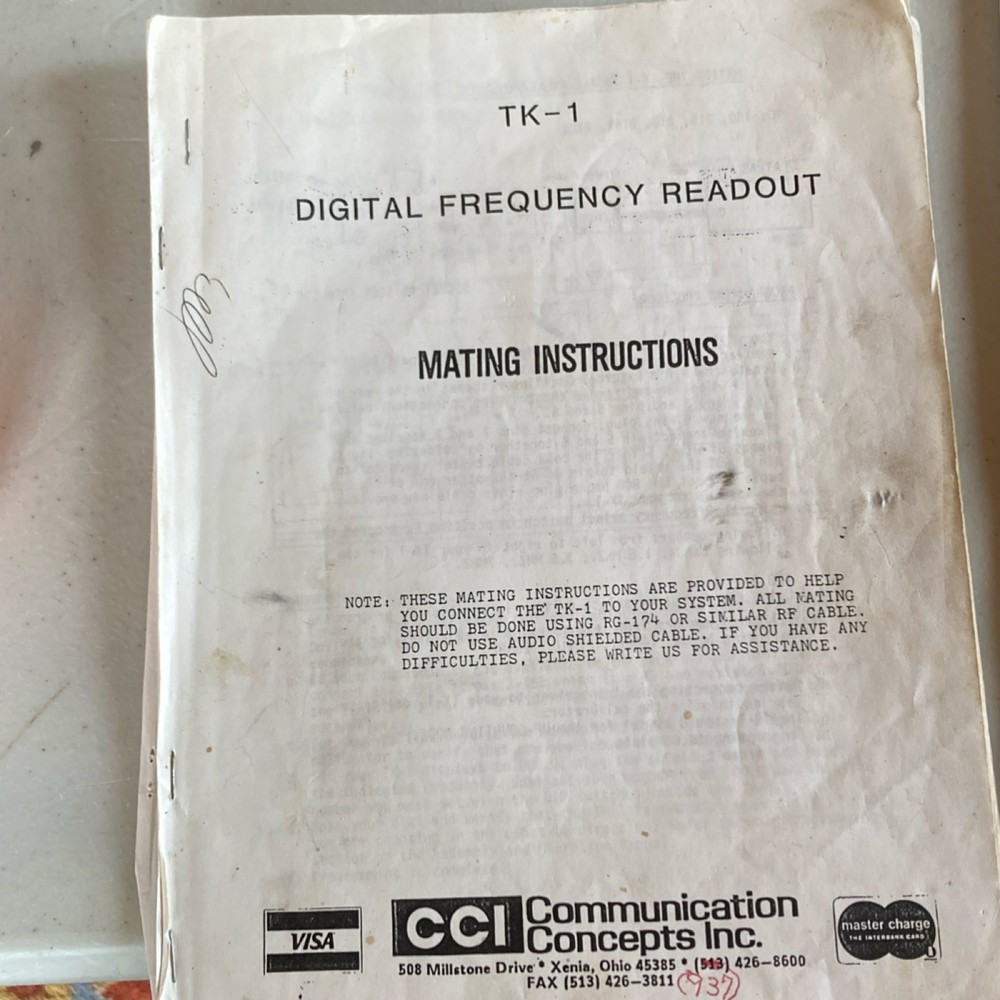 Torrestronics Inc TK-1 Universal Digital Frequency Readout with Manuals