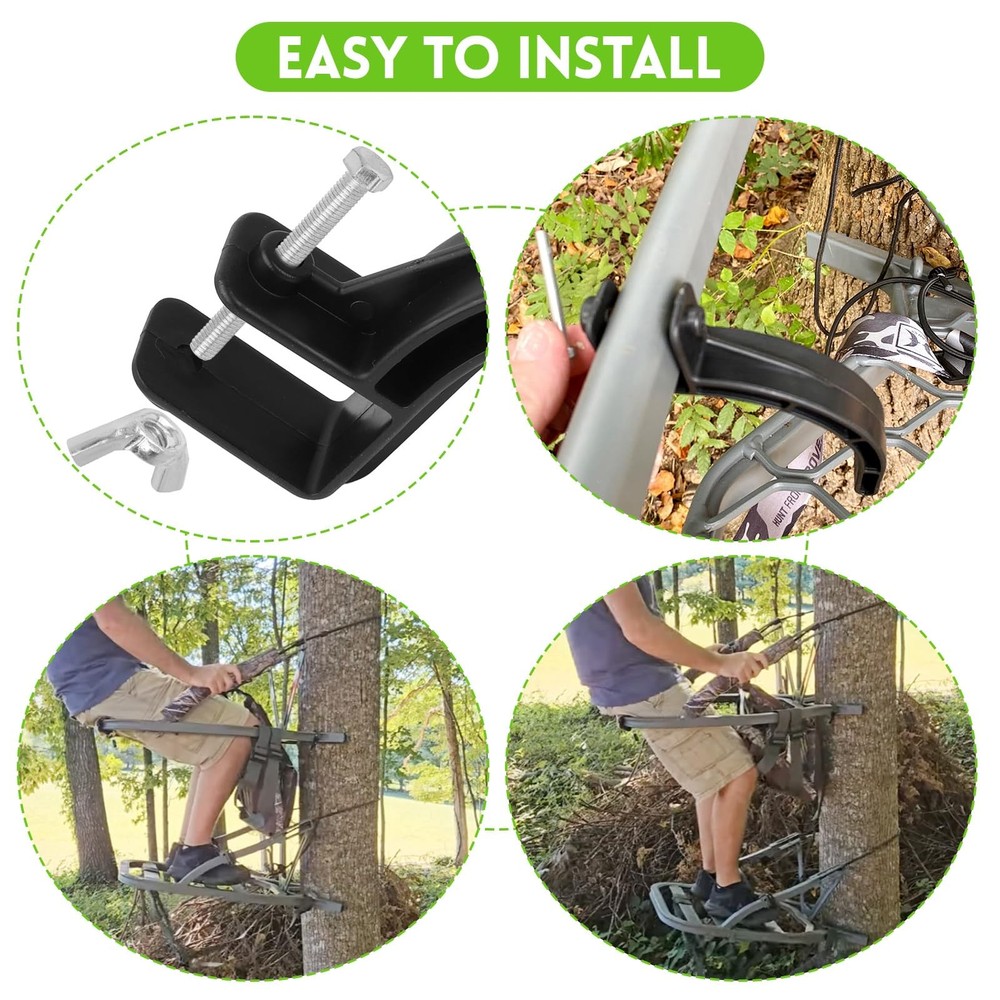 Climbing Tree Stand Accessories with Elastic Rope Adjustable Rapid Climb Stir...
