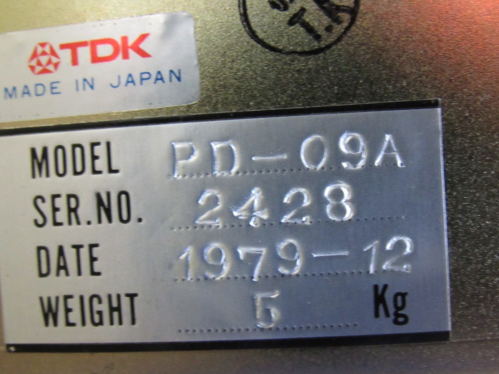 TDK PD-09A Power Supply PLC Card Rack Processor Controller