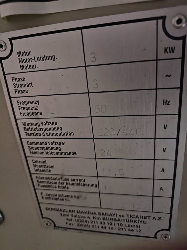 DURMA RGM 2003 Shear