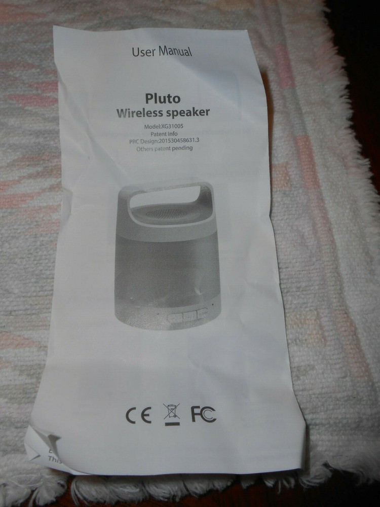 Pluto Portable Bluetooth Speaker-Red