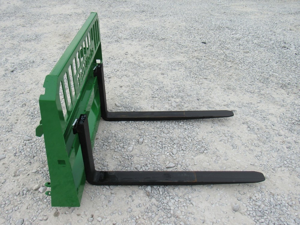 48" 5,500 Pound Pallet Fork Attachment Fits John Deere Tractor Loader Hook Pin