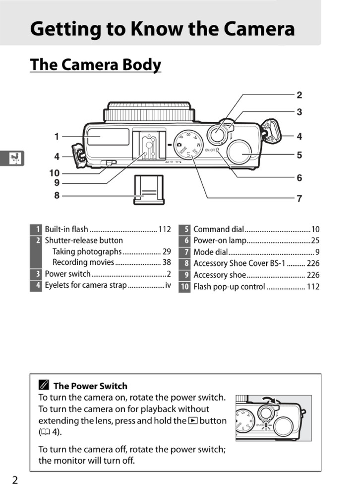 Nikon CoolPix A — User Reference Manual — 1/2 Size, 5.5" x 8.5" Small Compact