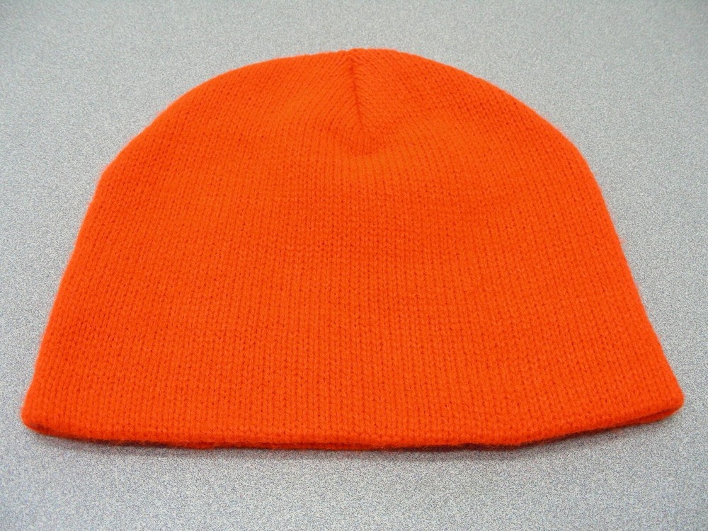 Bright Orange - Child Size Stocking Cap Beanie Hat!
