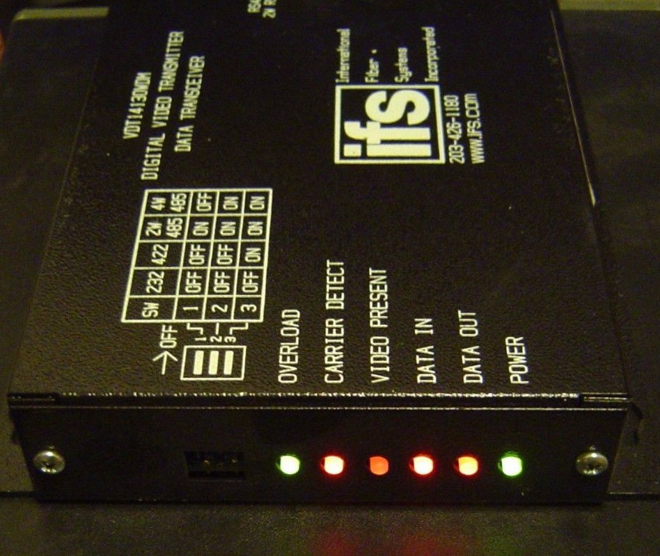 IFS VDT14130WDM-FC Digital Video Transmitter Data Transceiver