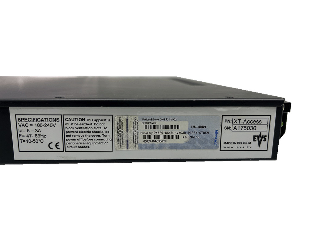 EVS XT Access interface and media Xchange unit i7 HP licenses