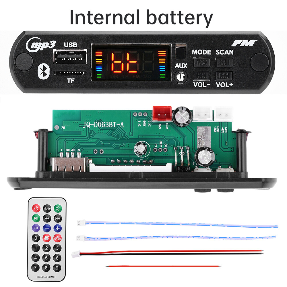 CS3835 Car MP3 Player Decoder Board WMA TF FM Radio Bluetooth Audio Module 40W