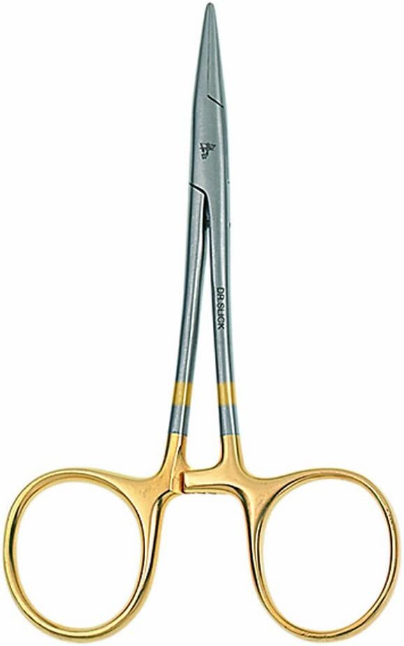 Dr. Slick Spring Creek Clamp, 5", Gold Loops, Curved