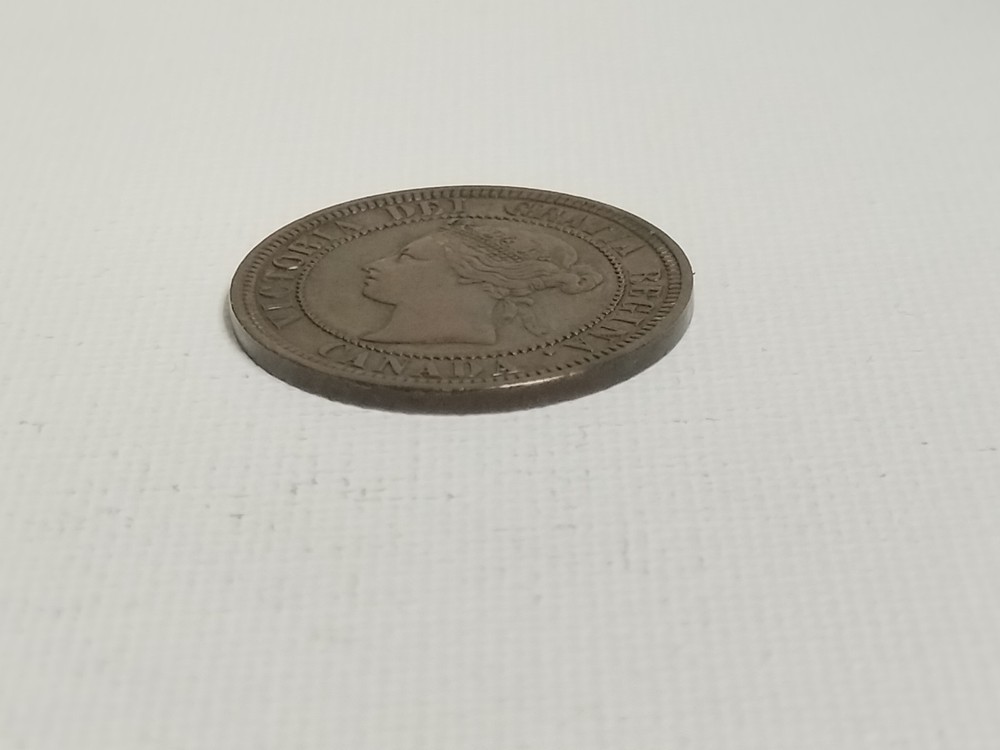 1881 H One Cent Canada Bronze Coin