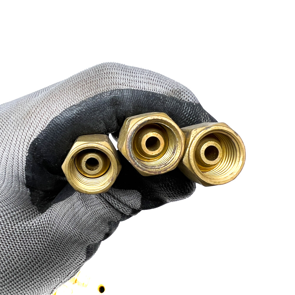 Siameez SRT VEC Welding Hoses w/ 3-Way Solid Brass Elbow Fitting Hub