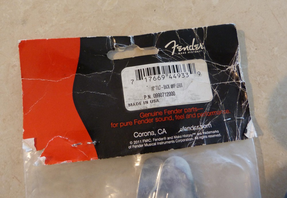 Fender 16" Medium Tilt Back Legs - package of 2