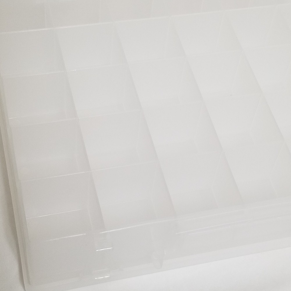 NEW Plastic Craft Storage Box Container Handle 31 Compartments Double Sided Case