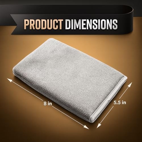 -PC Medium Fine Clay Mitt Auto Detailing | Reusable, Scratch Free & Easy 1 Gray