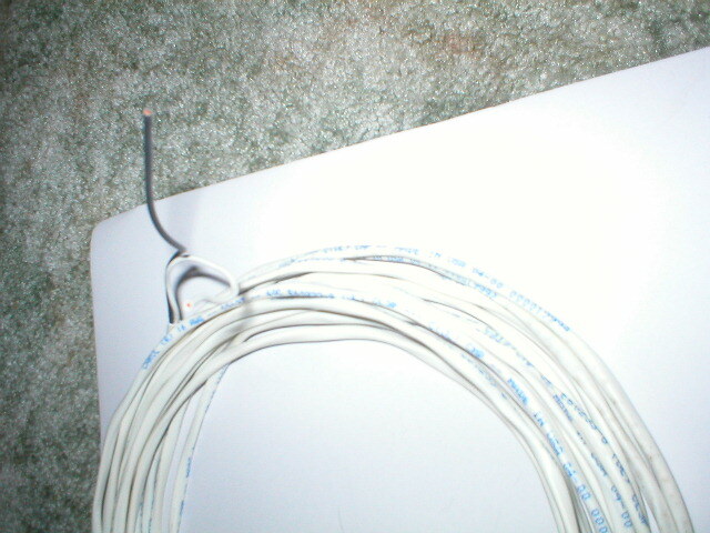 25' - CAROL 16/2 copper stranded twisted pair Black & White UNSHIELDED 60C E6
