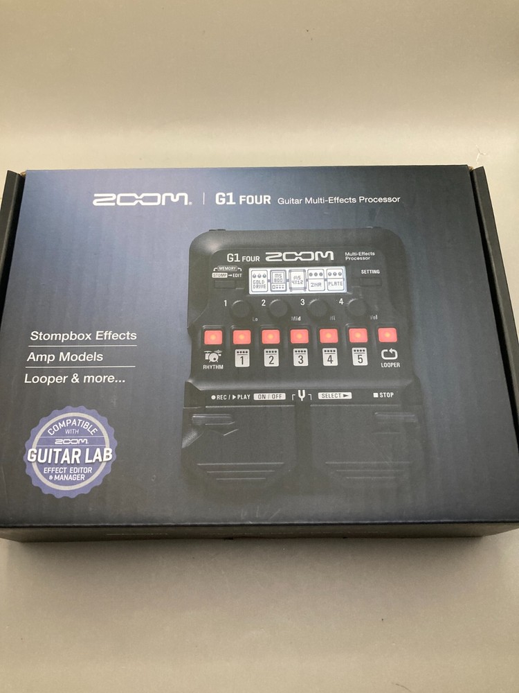 ZOOM G1 FOUR Multi-Effects Guitar Processor Pedal with Box - Used