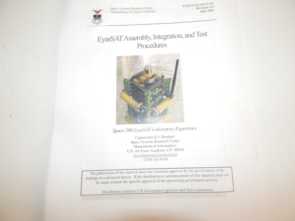 EyasSat Classroom Satellite - NANOSATELLITE FOR TEACHING (EKC97)
