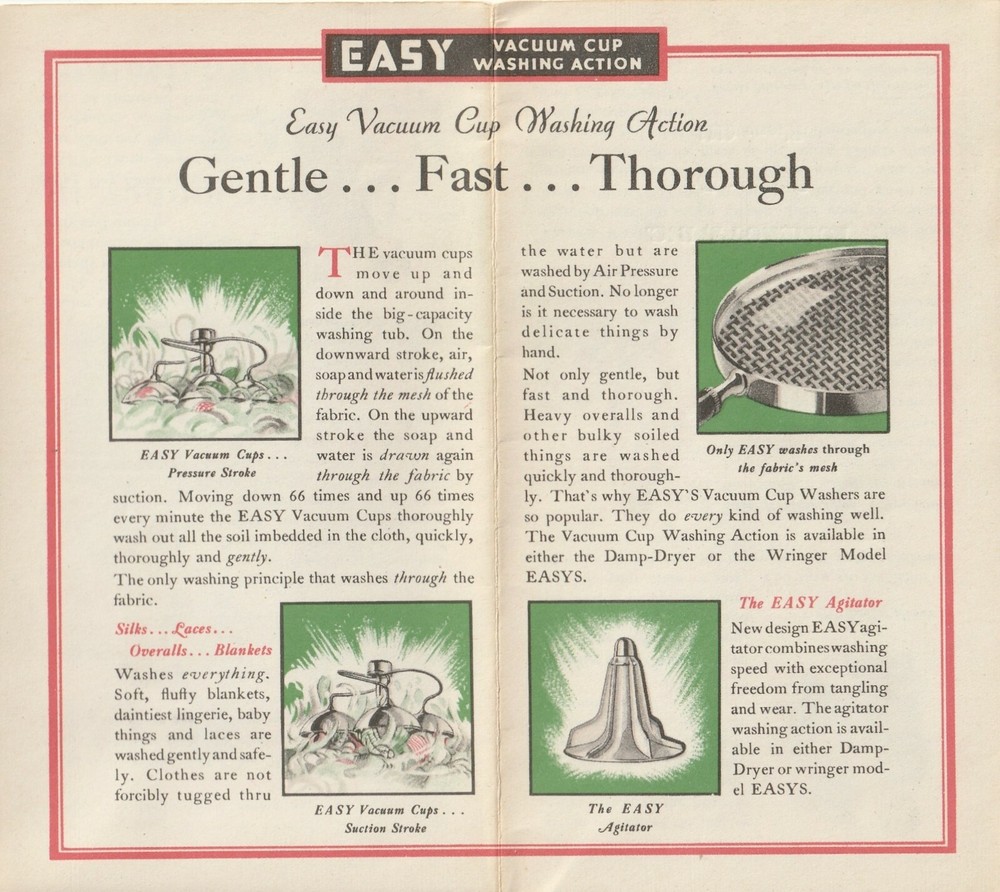 "Easy" Washers & Ironers, Beautiful Illustrated Brochure