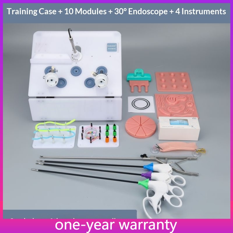 LaparoscopicTrainer Simulator Training Box with HD Camera and 8 Training Modules