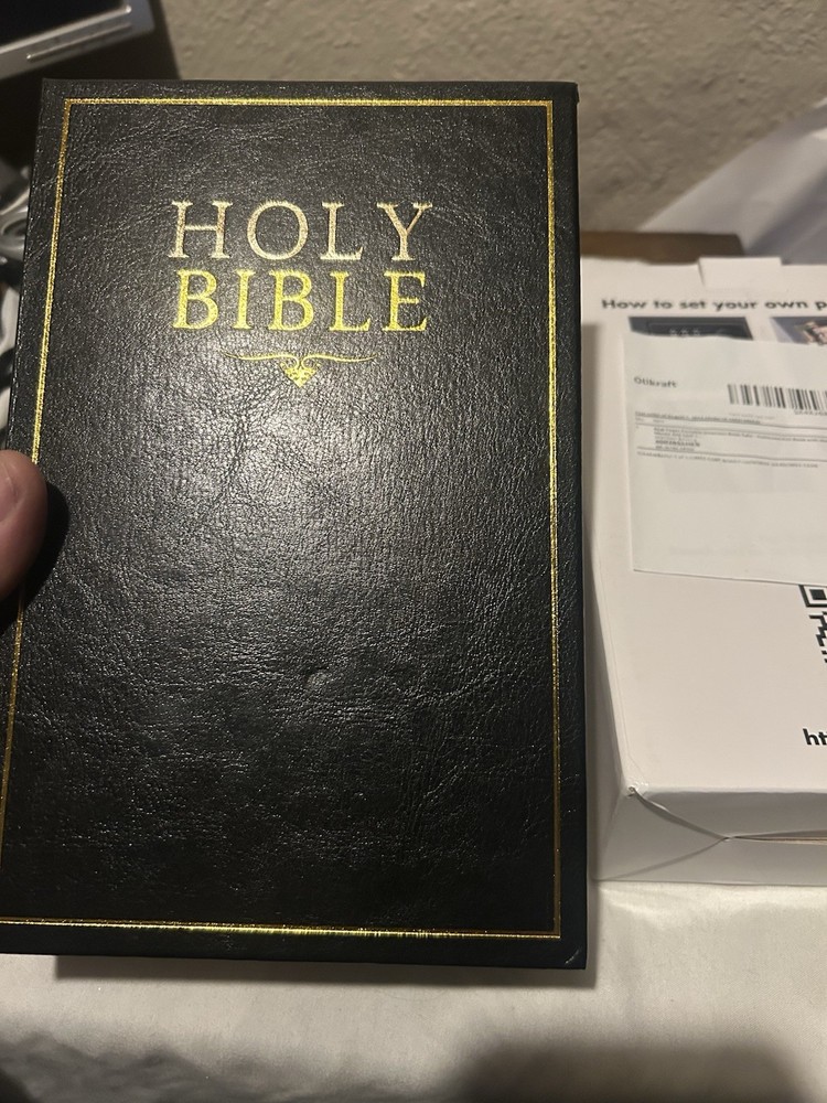 Holy Bible Book Lock Safe Kaslvox