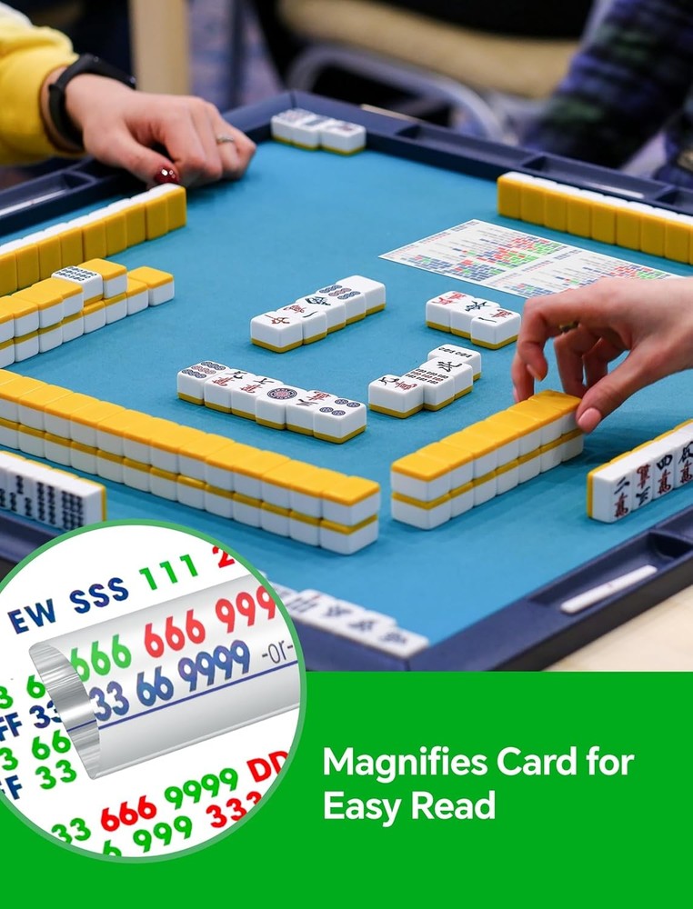 Portable Mahjong Line Magnifier - Mild Magnification Reader Tool