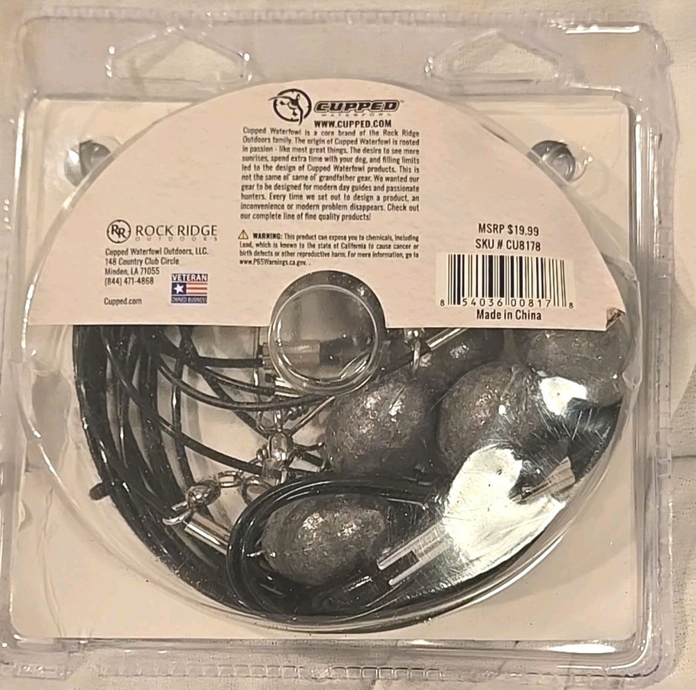 Cupped Texas Rig 42 in. 4 oz. 6 pk.