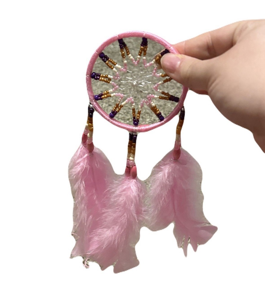 (No Brand) Pink Dreamcatcher Decor: Small
